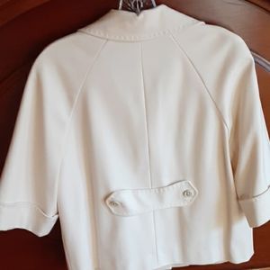 Elie Tahari Winter White Vintage Style Blazer